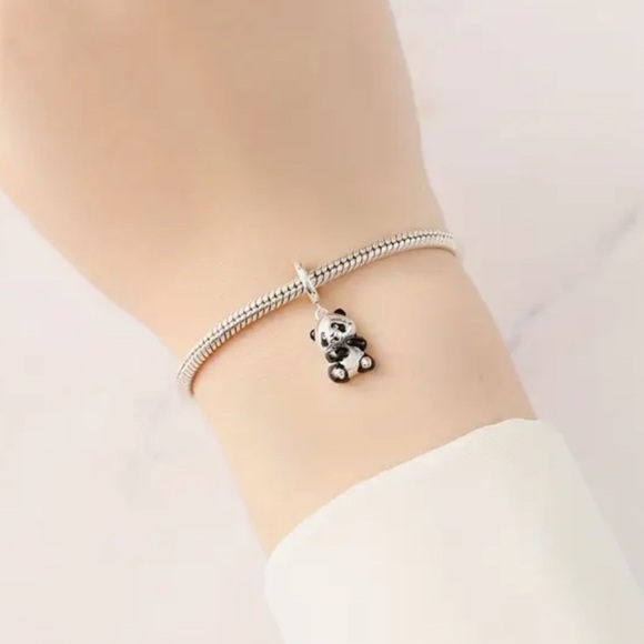 925 Sterling Silver Adorable PANDA Charm/Pendant - NWT - Picture 2 of 6